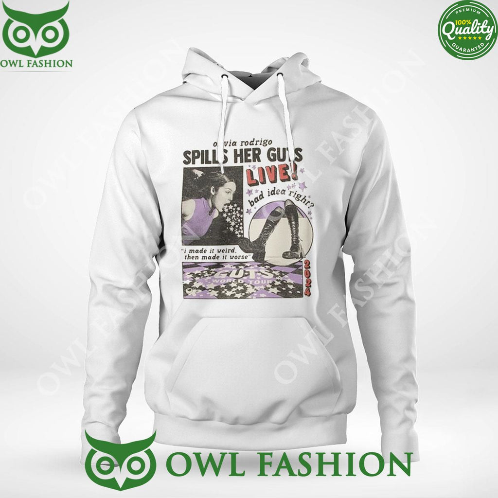 Guts Merch Shop Or Spills Her Guts Live 2024 Shirt