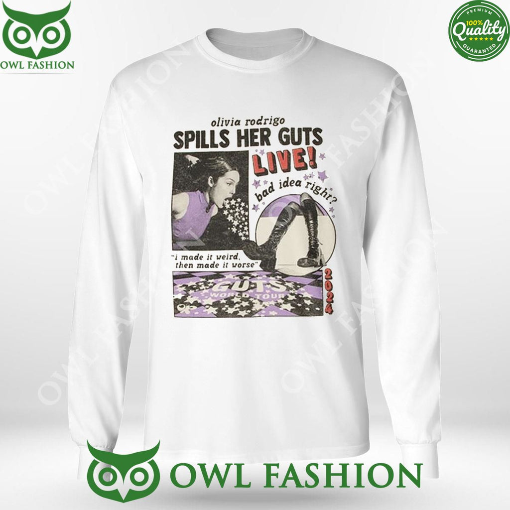 Guts Merch Shop Or Spills Her Guts Live 2024 Shirt