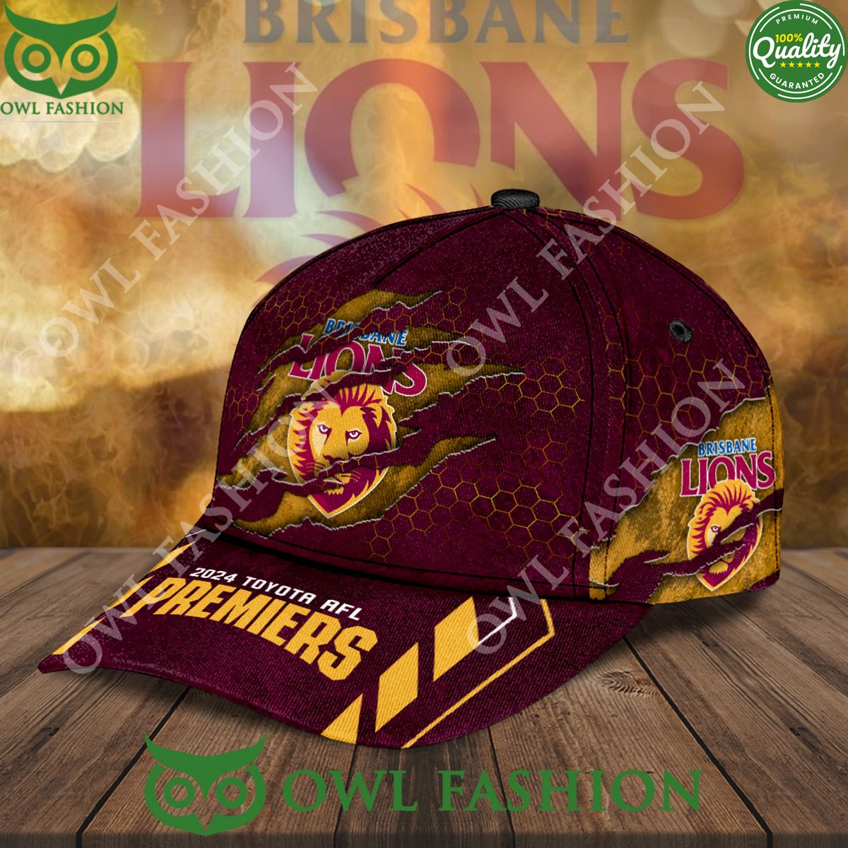 Brisbane Lions Toyota AFL Premiers Classic Cap