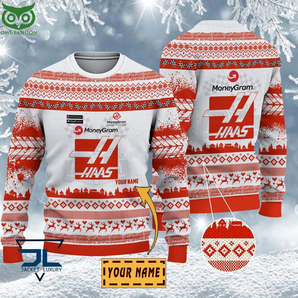 Haas F1 Team Customized Ugly Sweater