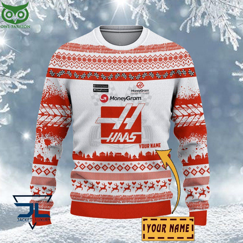 Haas F1 Team Customized Ugly Sweater