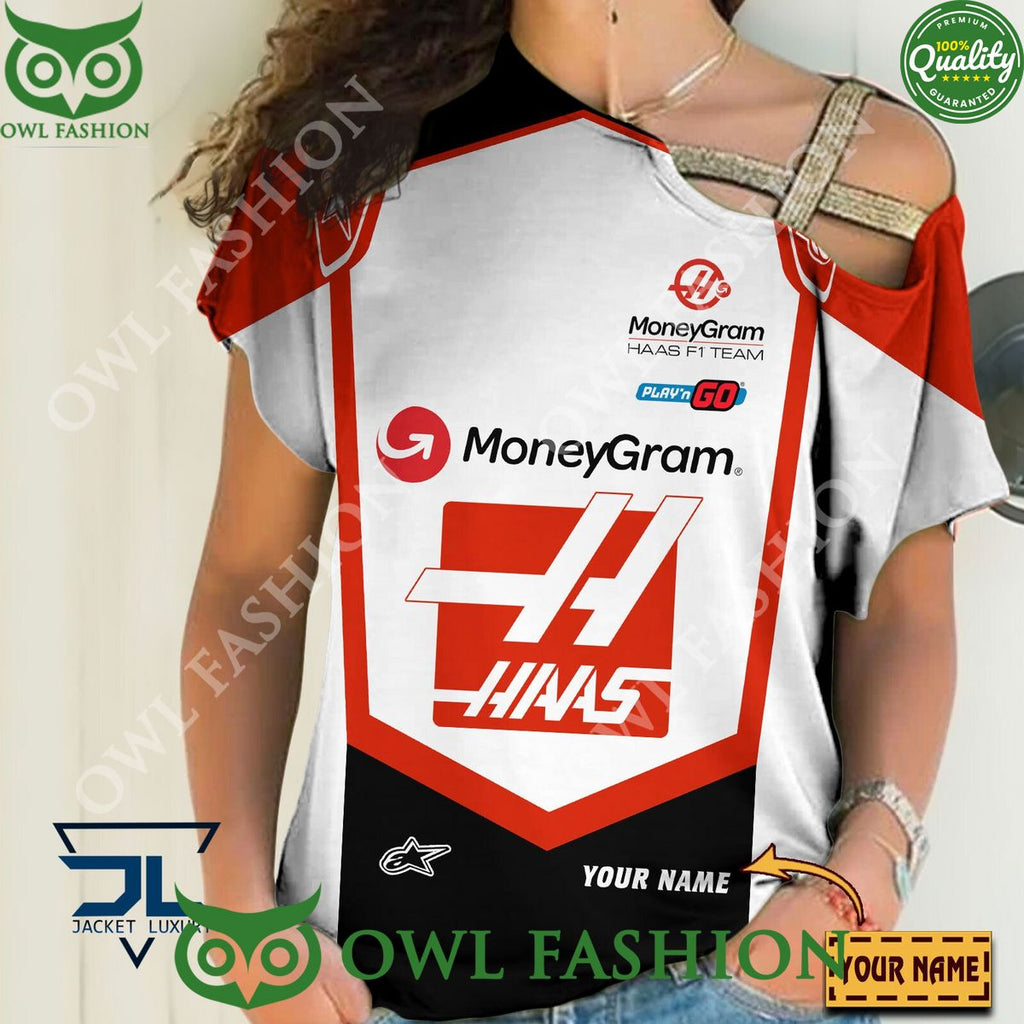 Haas F1 Team Racing 2024 Custom Name Printed Hoodie Shirt