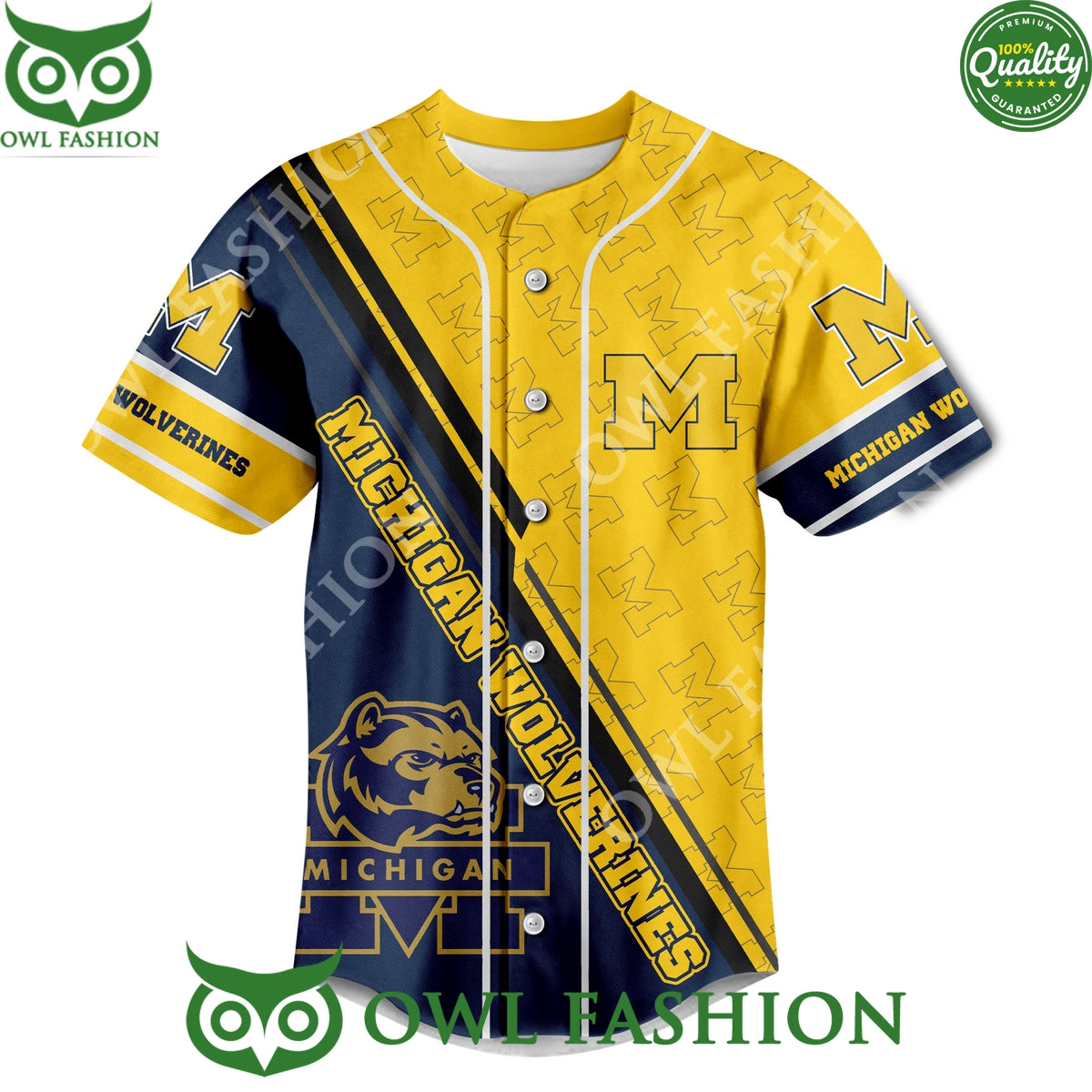 Hail to The Victors Go Blue Michigan Wolverines baseball jersey shirt