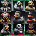 Halloween Horror Characters Rubber Duck Figure Ornament