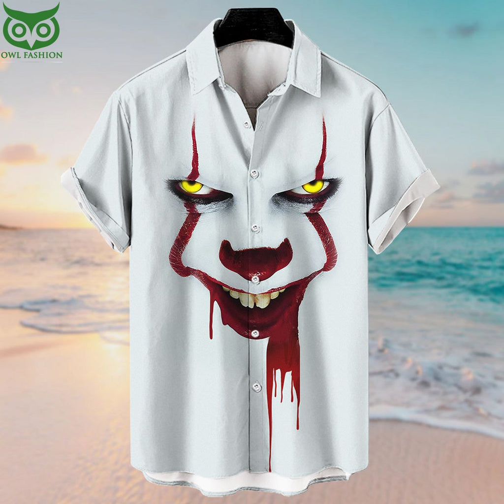 Halloween Michael Myers With Knife Hawaiian Shirt