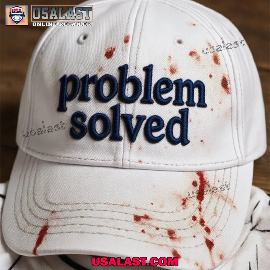 Halloween Problem Solved Print Washed Baseball Cap