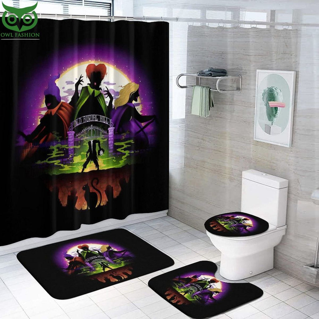 Halloween Resger Hocus Pocus Full Bath Rug Set