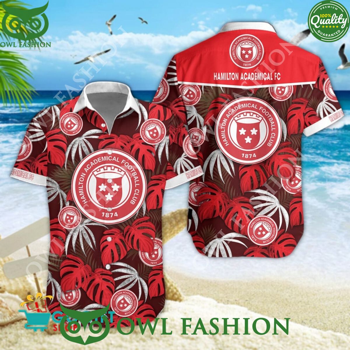 Hamilton Academical F.C. SPFL Football Champion Hawaiian Shirt Summer 2024