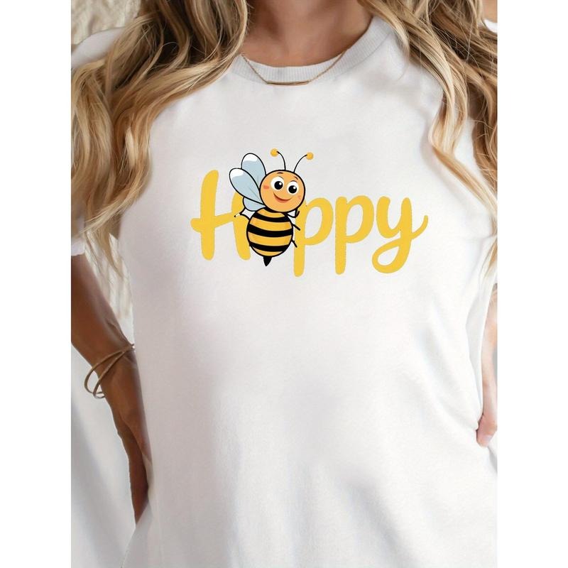 happy with cheerful bee pure Women'WB shield Tshirt comfort fit style 02 Hoodie, Sweatshirt | RetroVerseTees.com