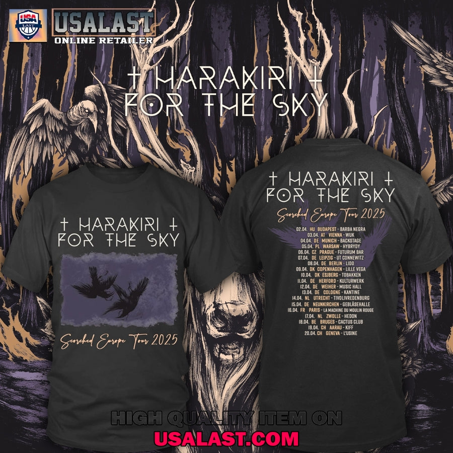 Harakiri for the Sky Scorched Europe Tour 2025 T-Shirt