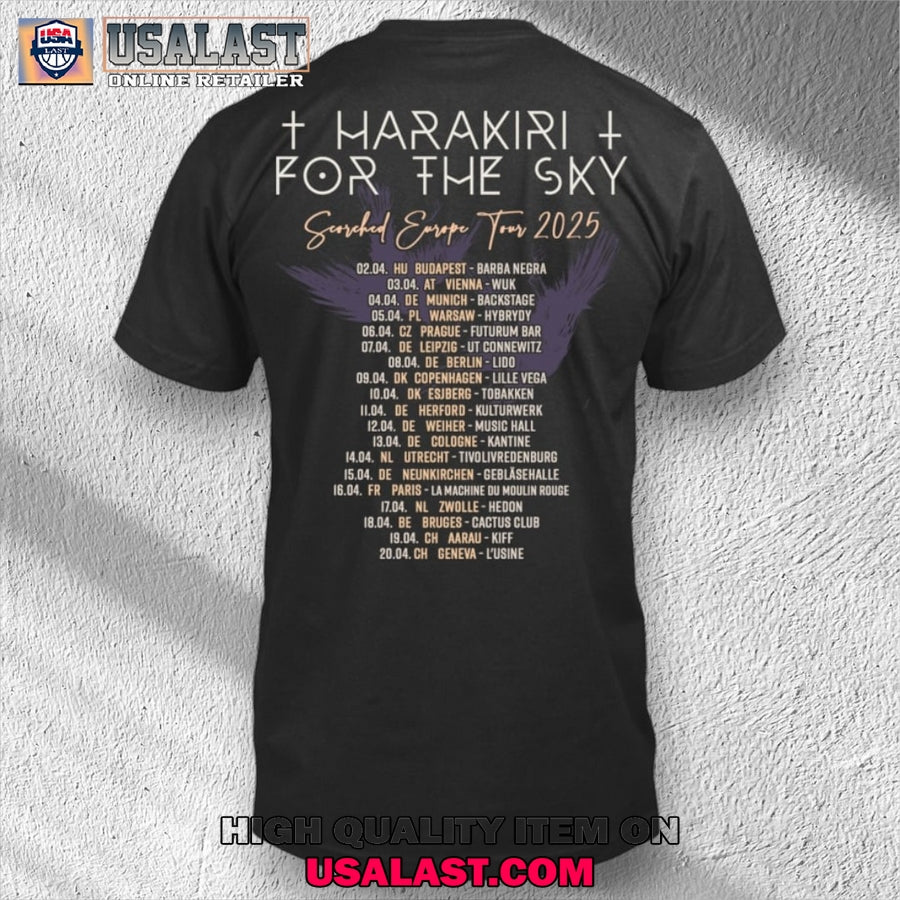 Harakiri for the Sky Scorched Europe Tour 2025 T-Shirt