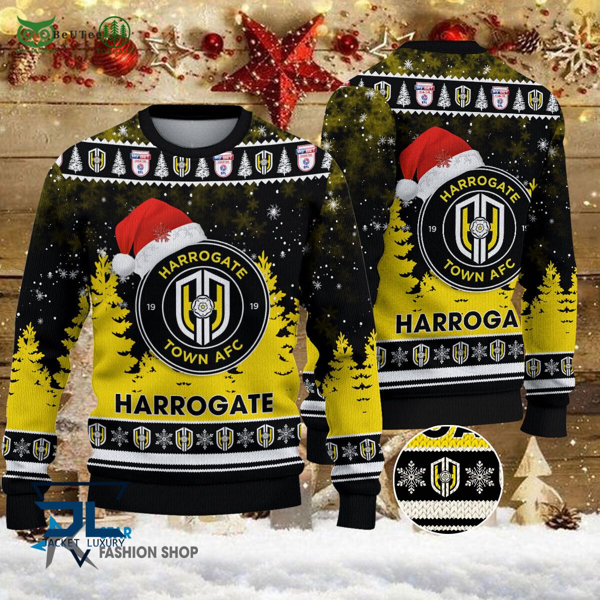 Harrogate Town AFC EFL English Football League Champions Ugly Sweater