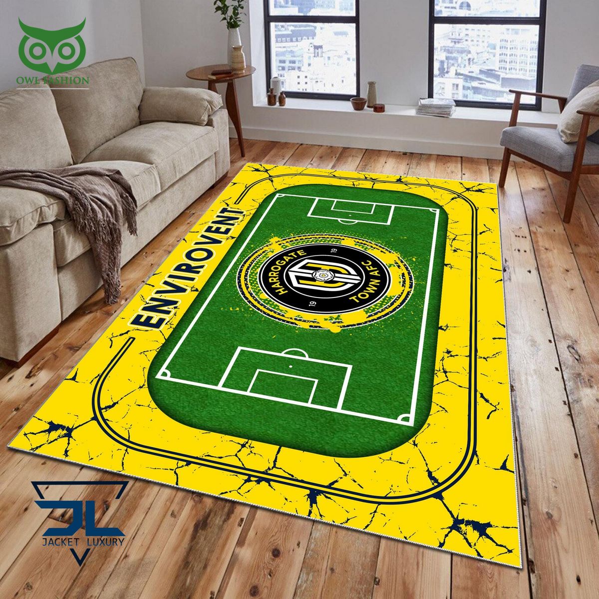 Harrogate Town AFC English Football League EFL Premium Carpet Rug