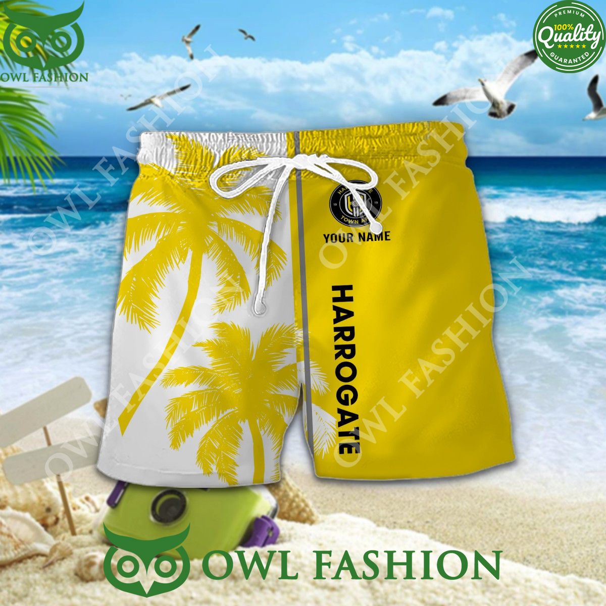 Harrogate Town Personalized EFL 2024 Summer Beach Hawaiian Shirt