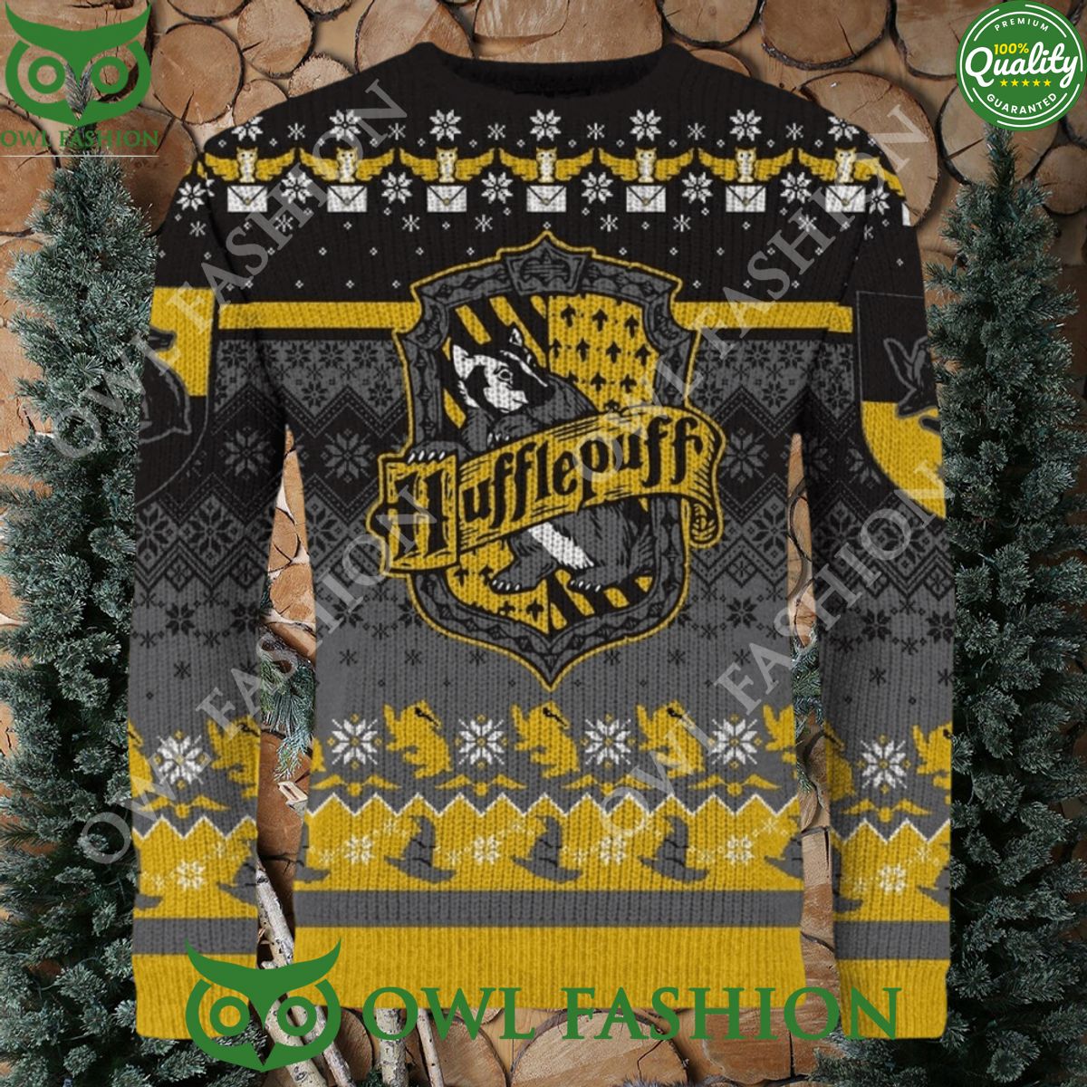 Harry Porter Huffle Days Hufflepuff Ugly Christmas Sweater Jumper