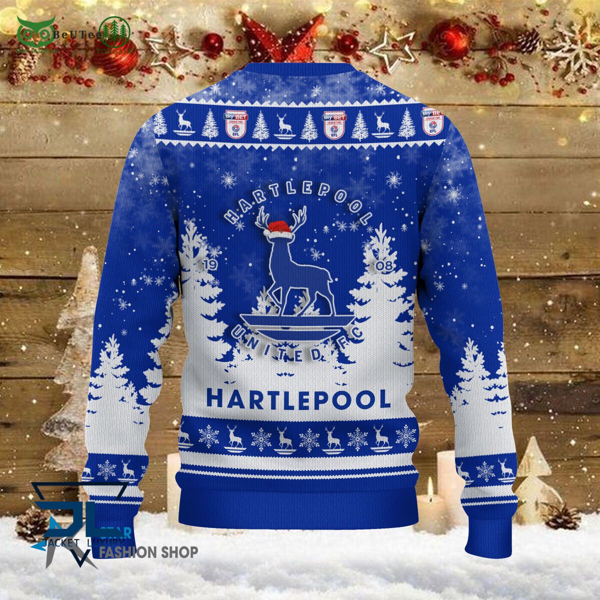 Hartlepool United EFL English Football League Premium Ugly Sweater