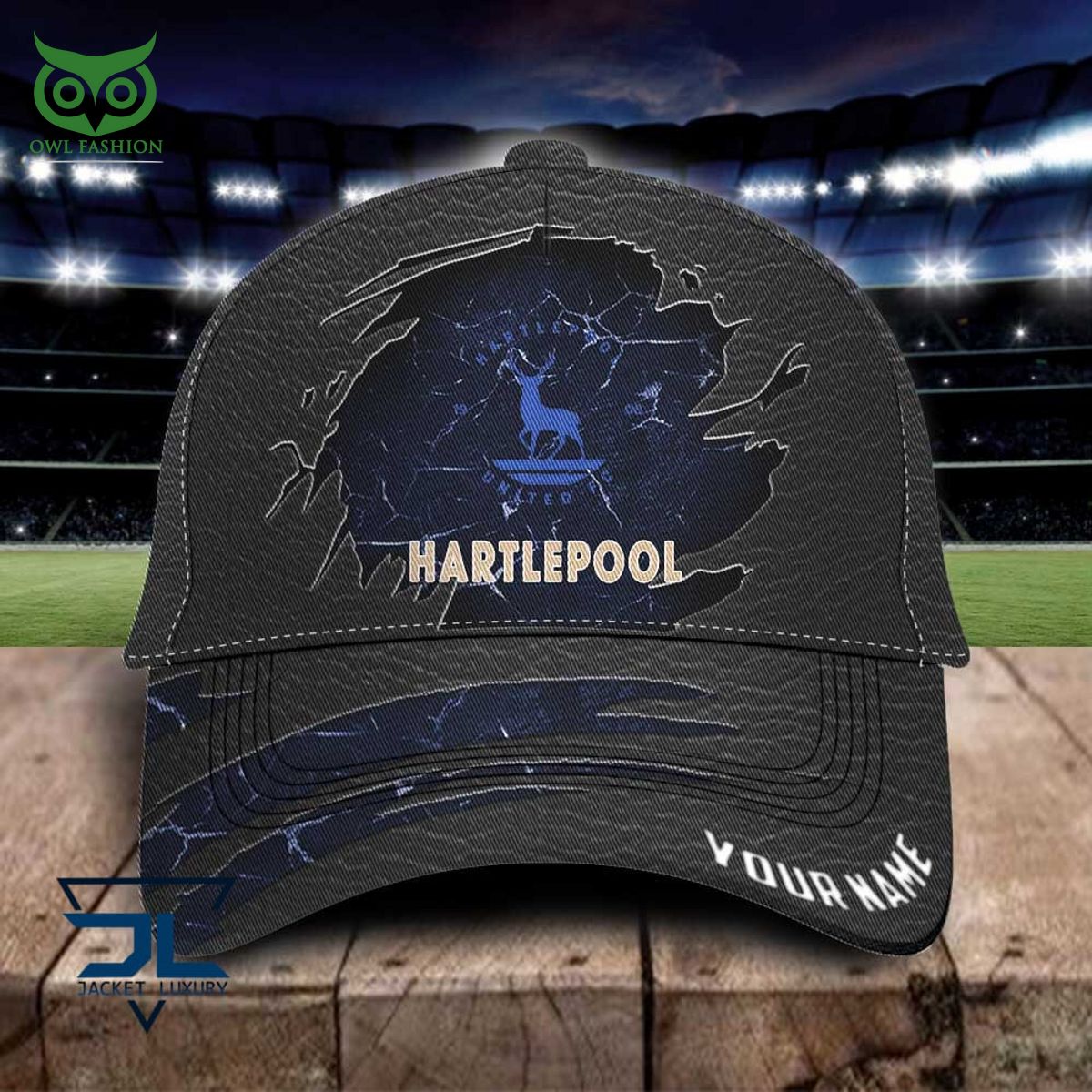 Hartlepool United EFL Personalized Leather Classic Cap