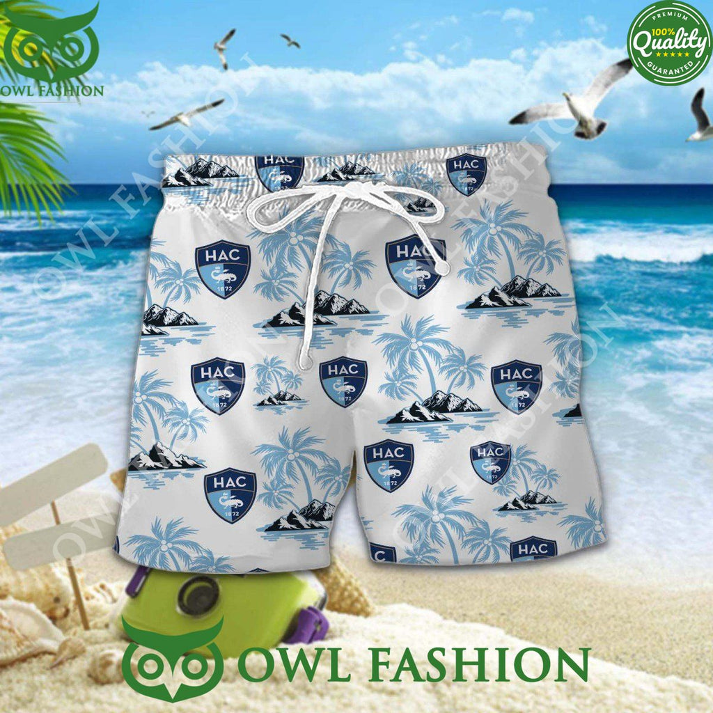 Havre Athletic Club Football Coconut Island Ligue 1 hawaiian shirt