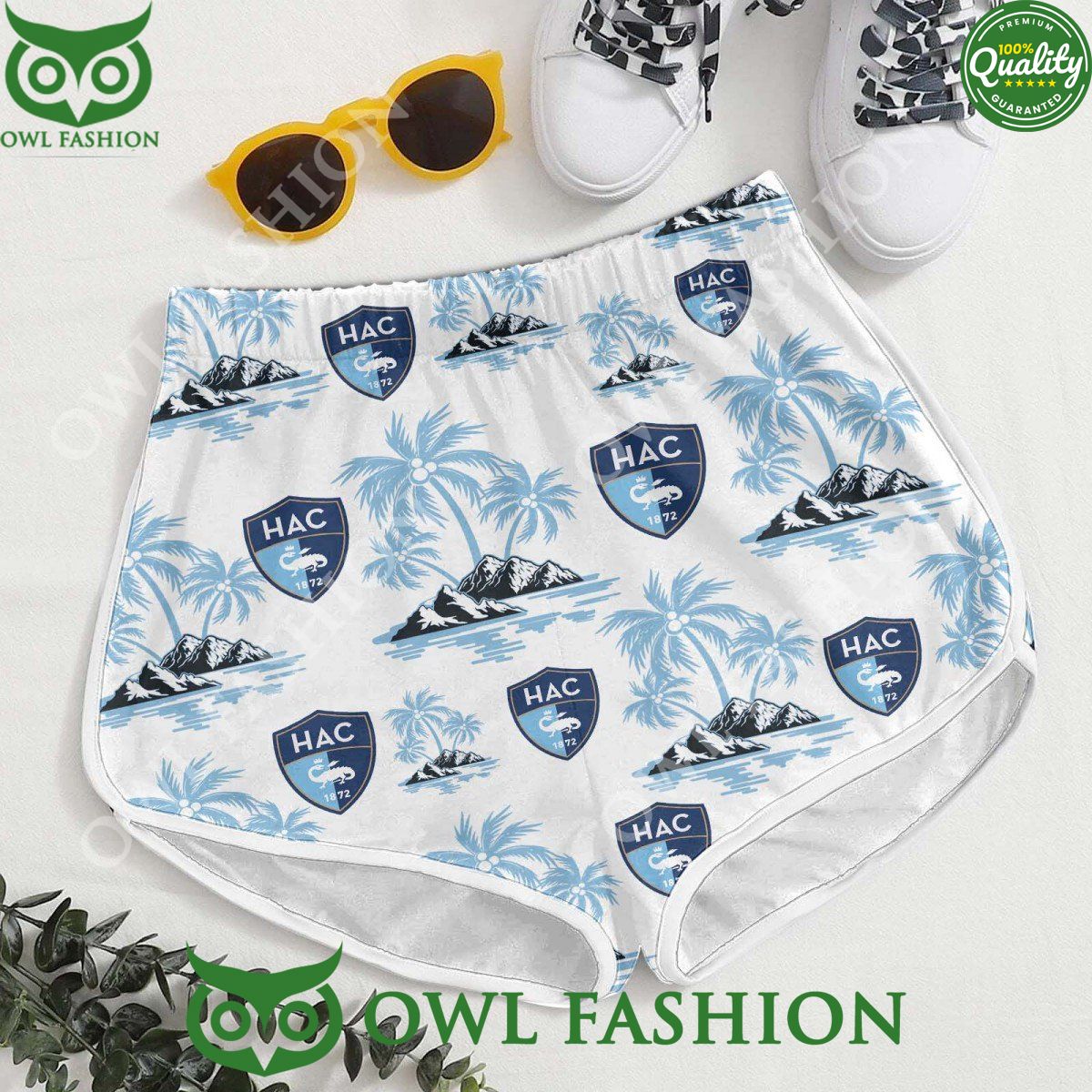 Havre Athletic Club Football Coconut Island Ligue 1 hawaiian shirt