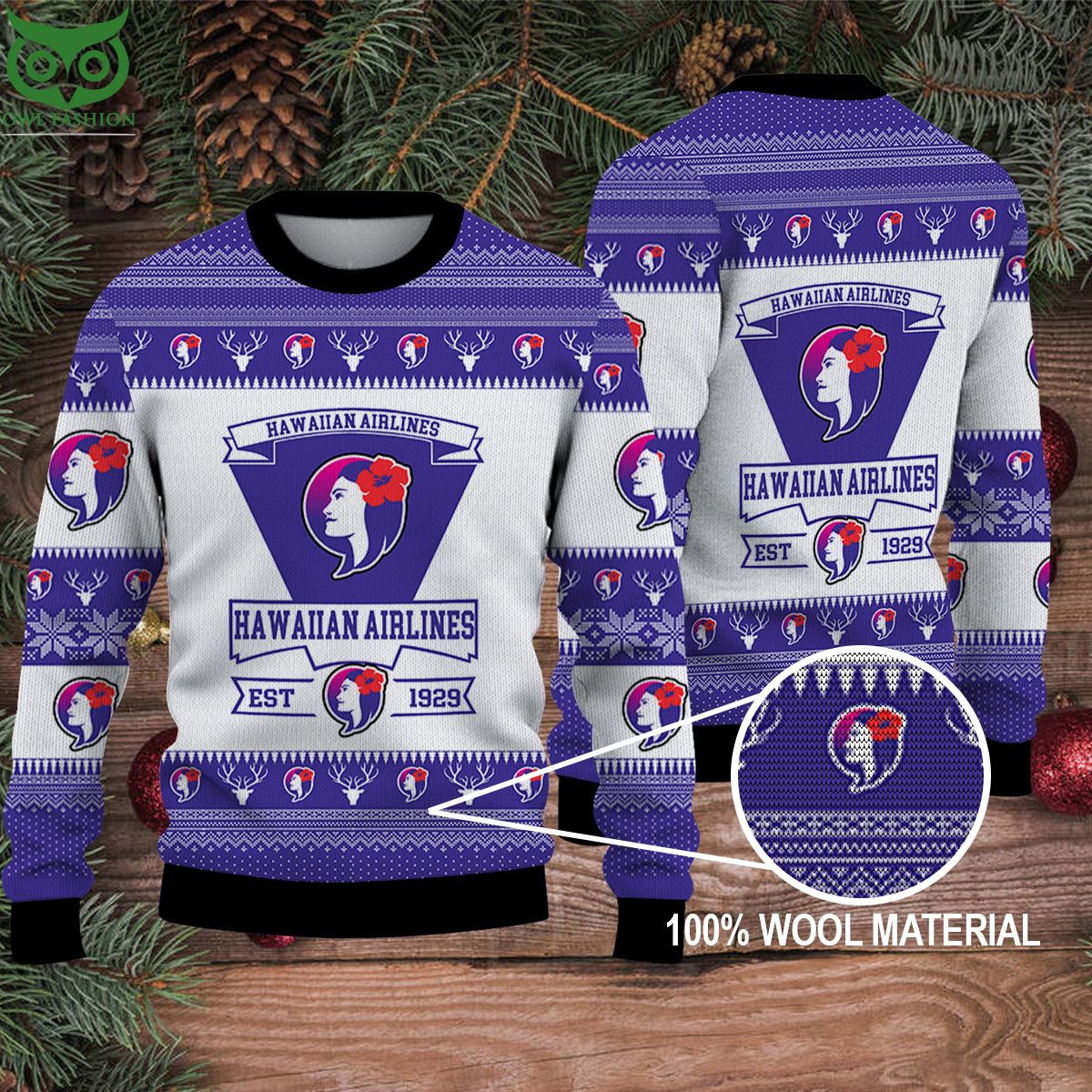 Hawaiian Airlines Hot Ugly Sweater