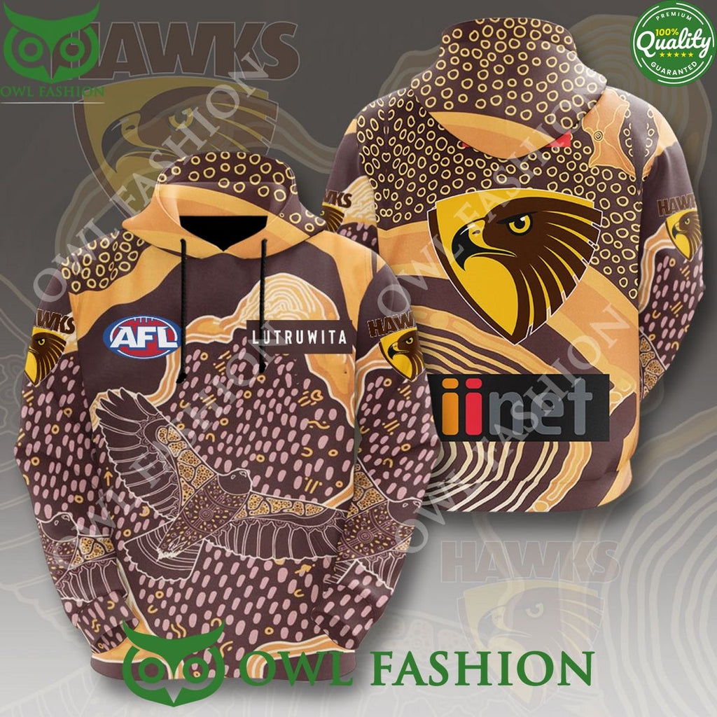 Hawthorn FC Lutruwita AFL Football League 3D Tshirt
