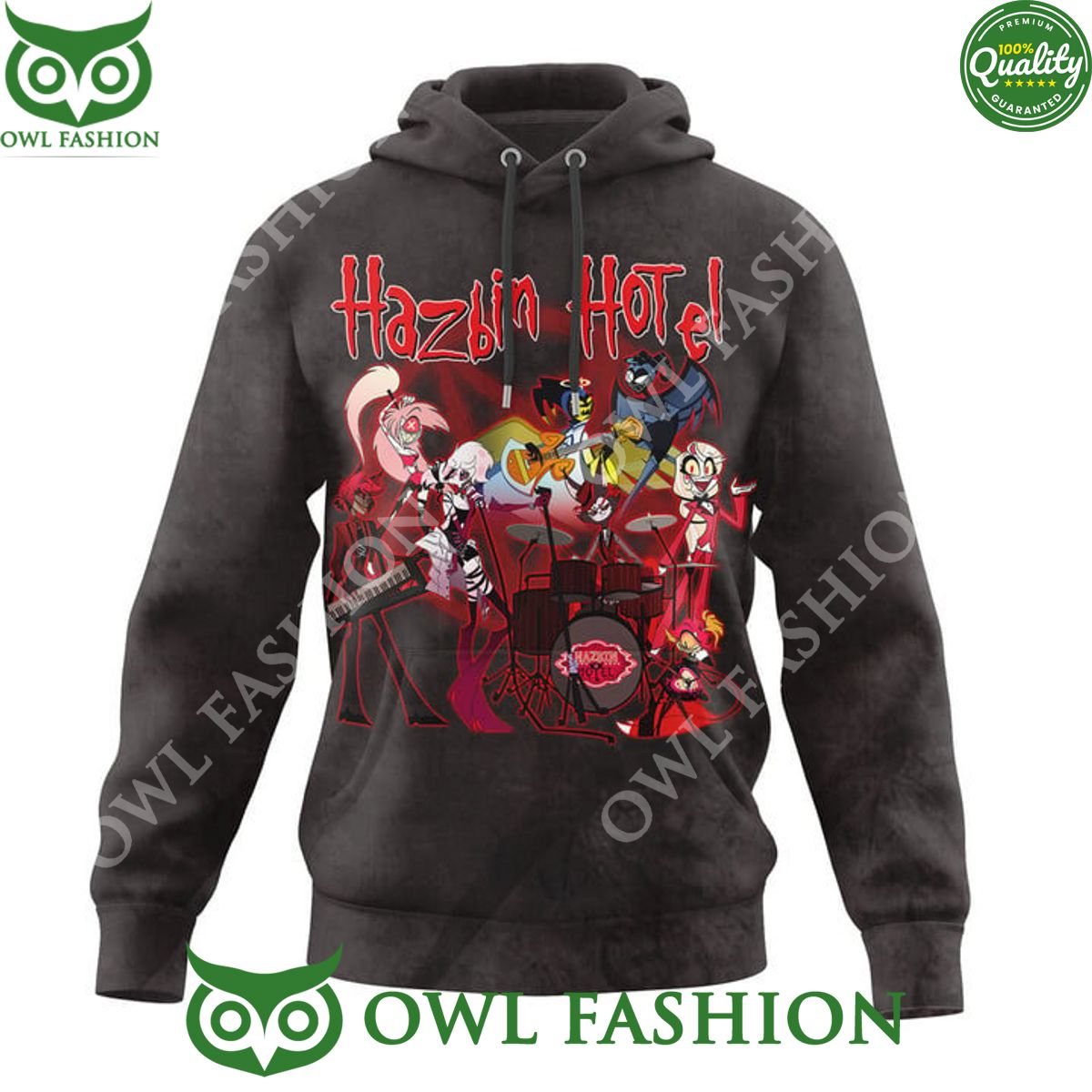 Hazbin Hotel Drama Characters Music Band 2d t shirt