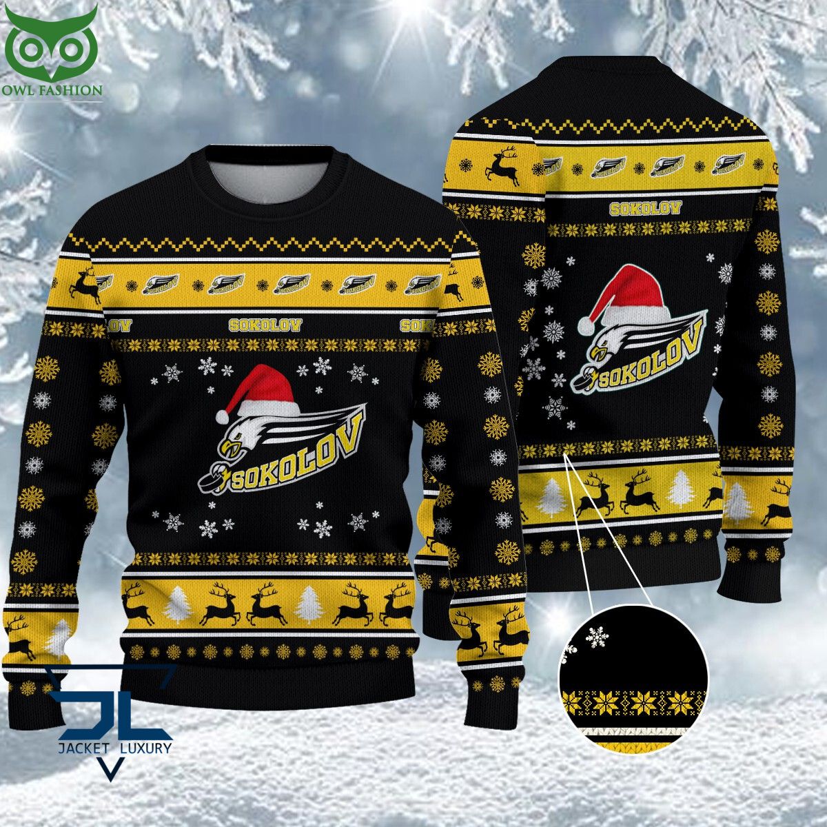 HC Baník Sokolov Czech Extraliga Ugly Sweater
