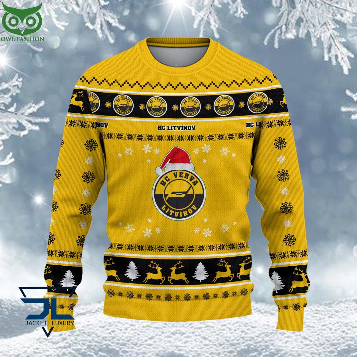 HC Litvínov Czech Extraliga Ugly Sweater
