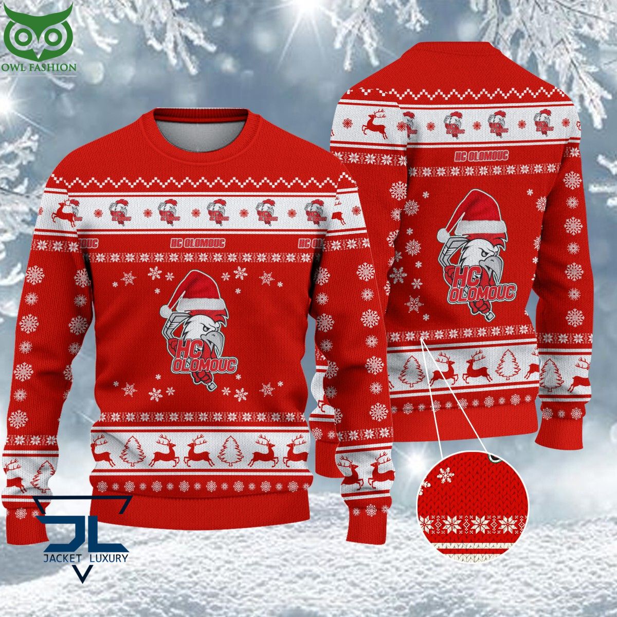 HC Olomouc Czech Extraliga Ugly Sweater