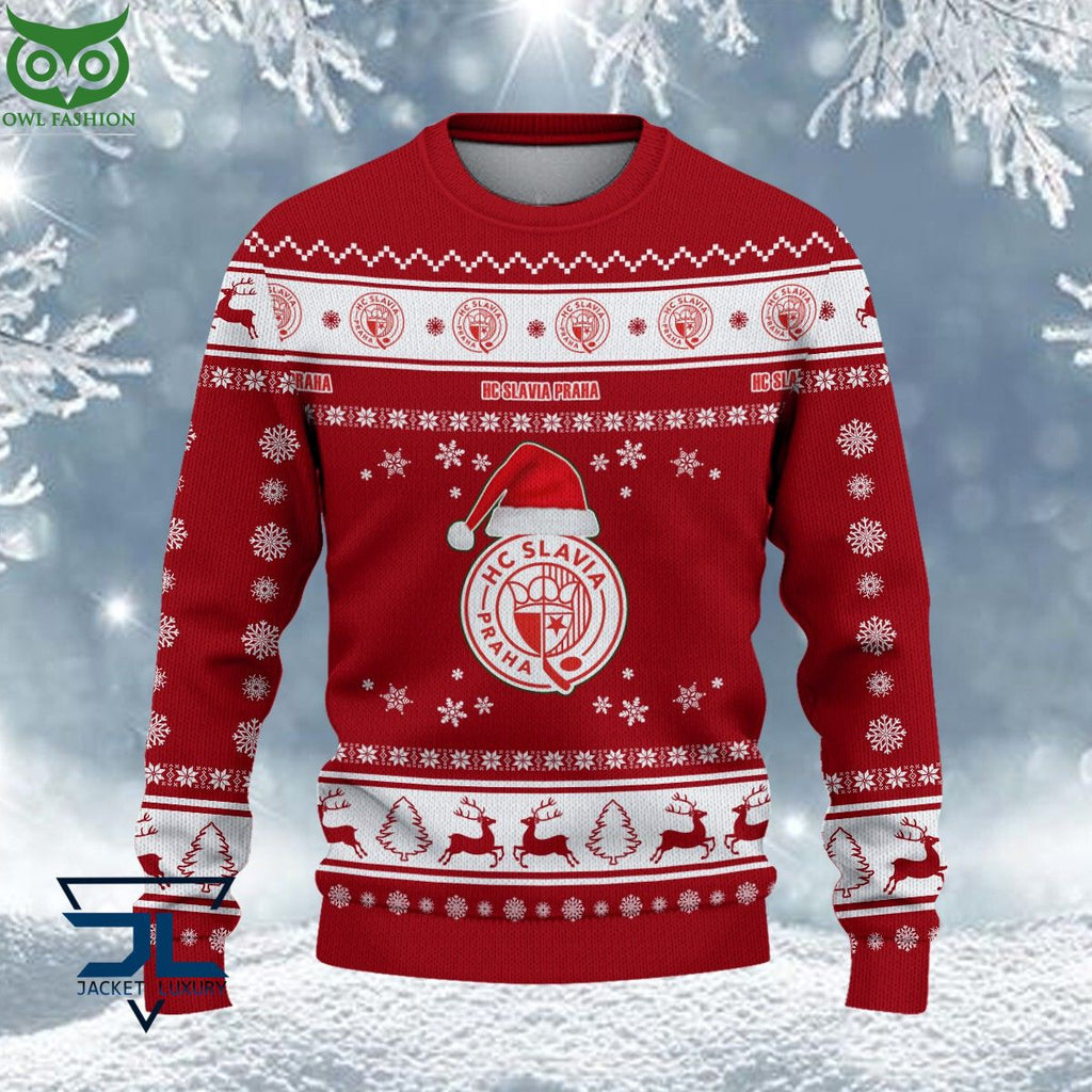 HC Slavia Praha Czech Extraliga Ugly Sweater