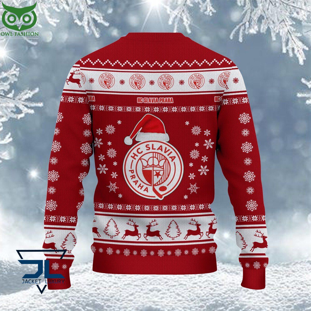 HC Slavia Praha Czech Extraliga Ugly Sweater