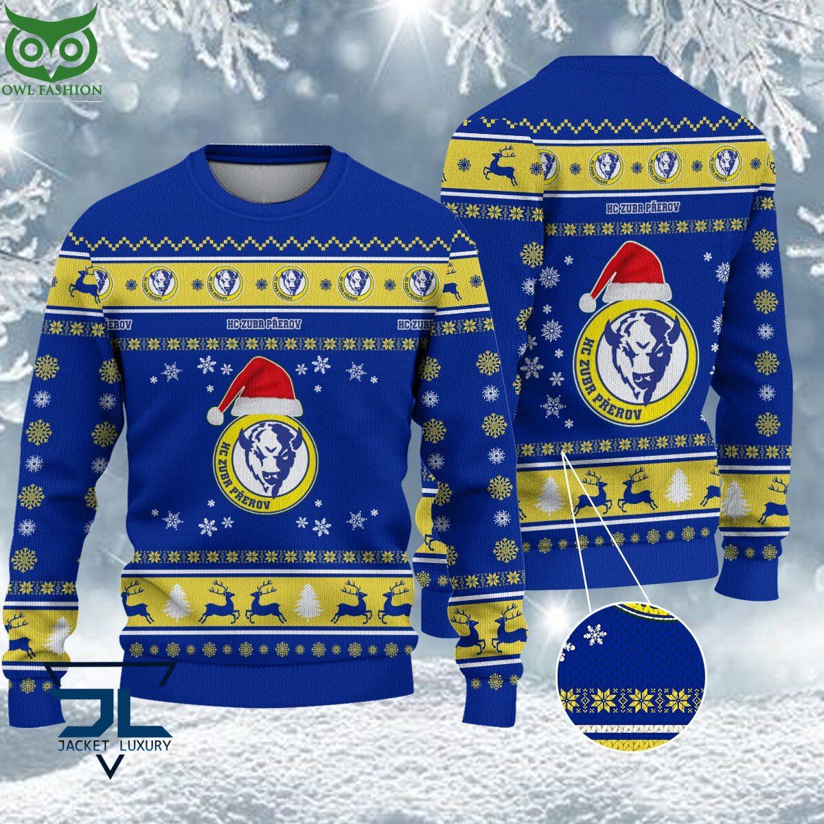 HC ZUBR Prerov Czech Extraliga Ugly Sweater