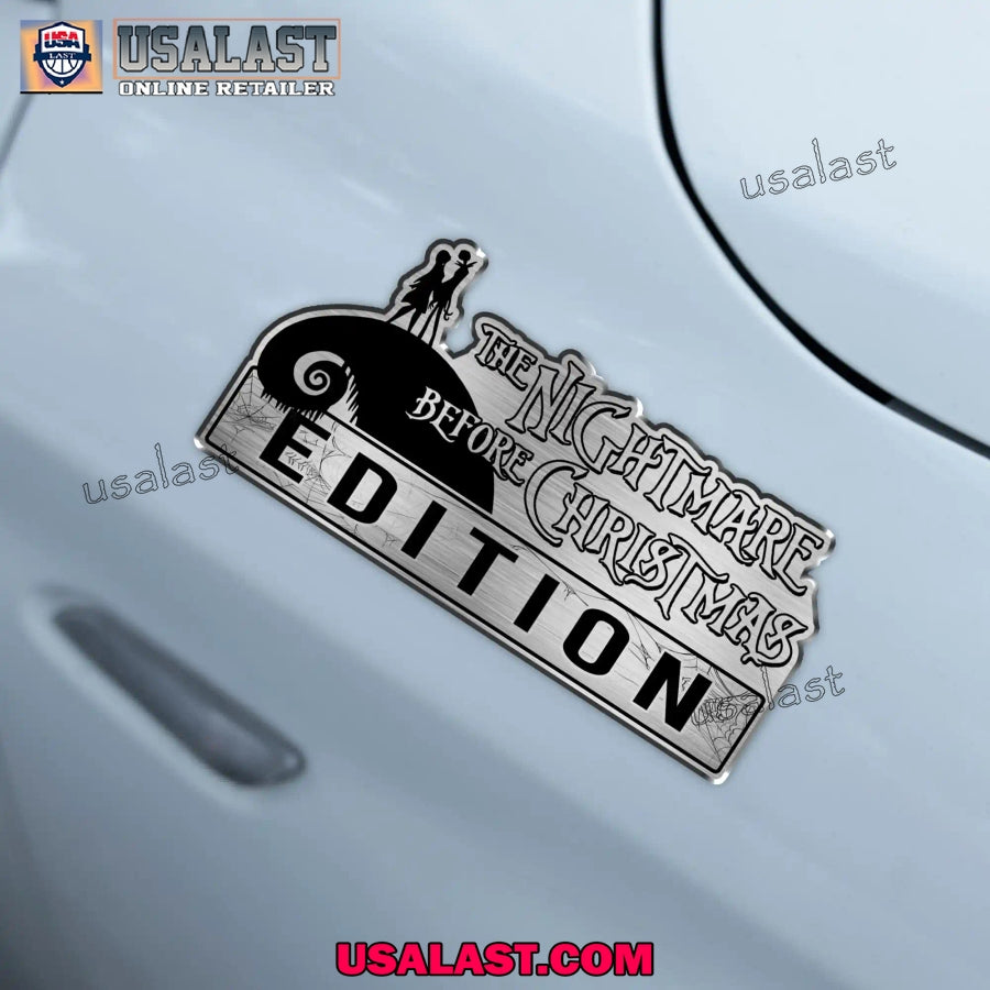 he Nightmare Before Christmas Car Emblem Custom 3D Badge