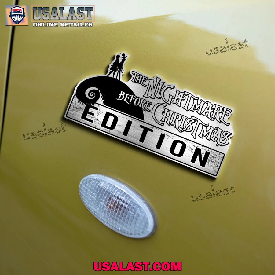 he Nightmare Before Christmas Car Emblem Custom 3D Badge