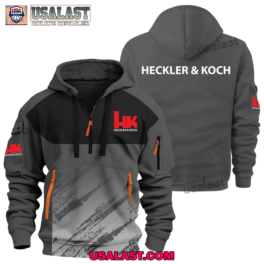 Heckler & Koch Gun Brand Heavy Zip Hoodie