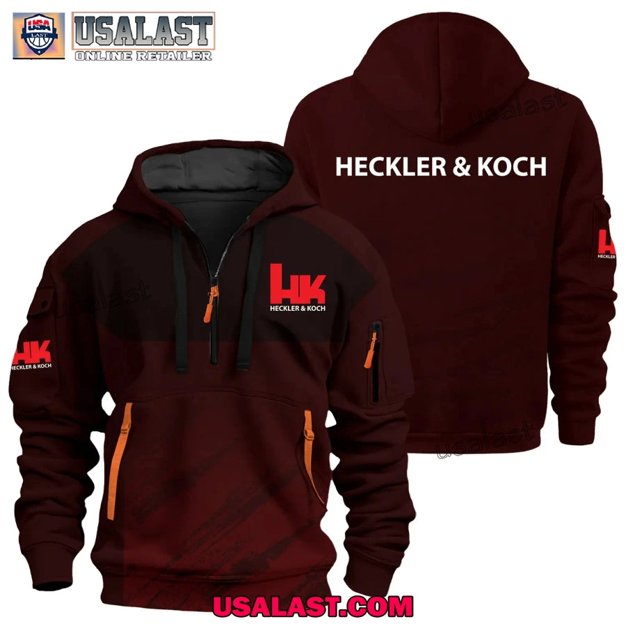 Heckler & Koch Gun Brand Heavy Zip Hoodie