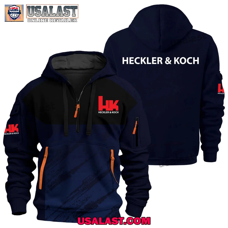 Heckler & Koch Gun Brand Heavy Zip Hoodie