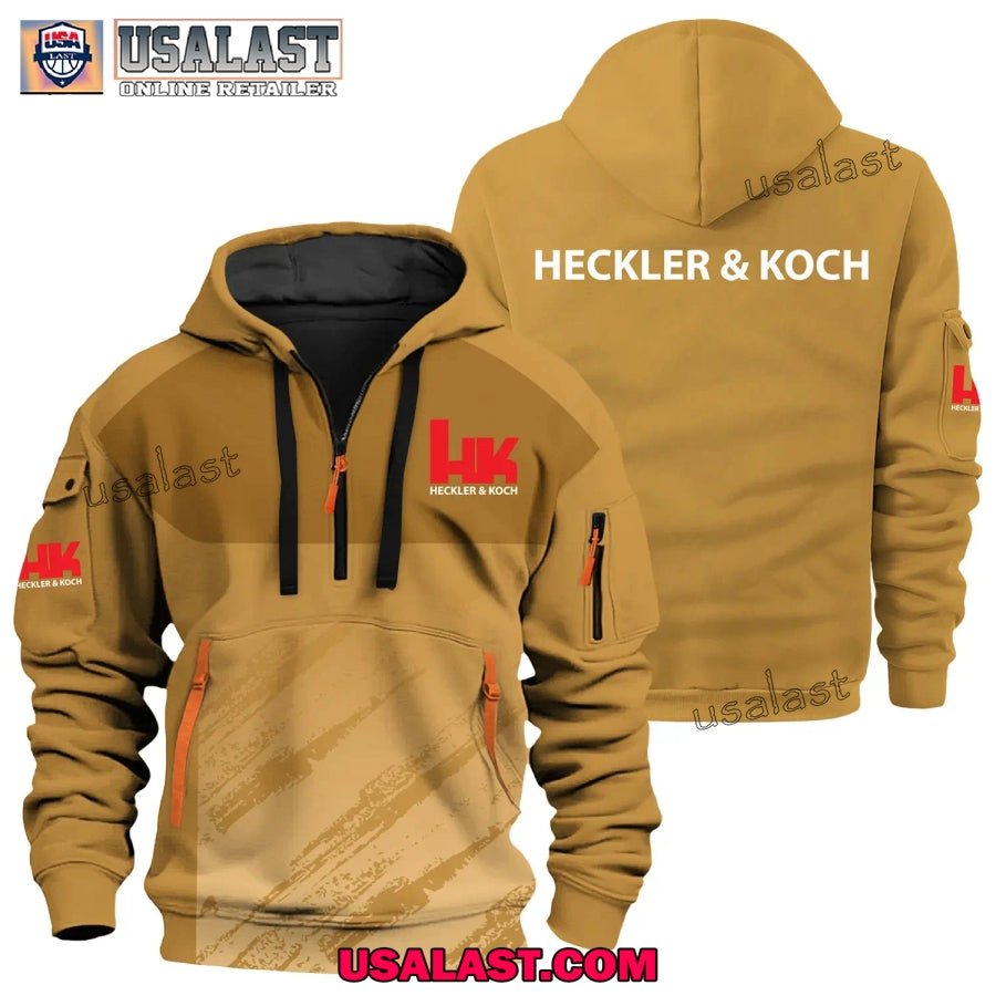 Heckler & Koch Gun Brand Heavy Zip Hoodie