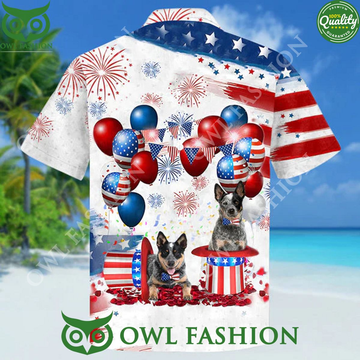 Heeler Independence Day Trendy Hawaiian Shirt 4Th Of July Limited