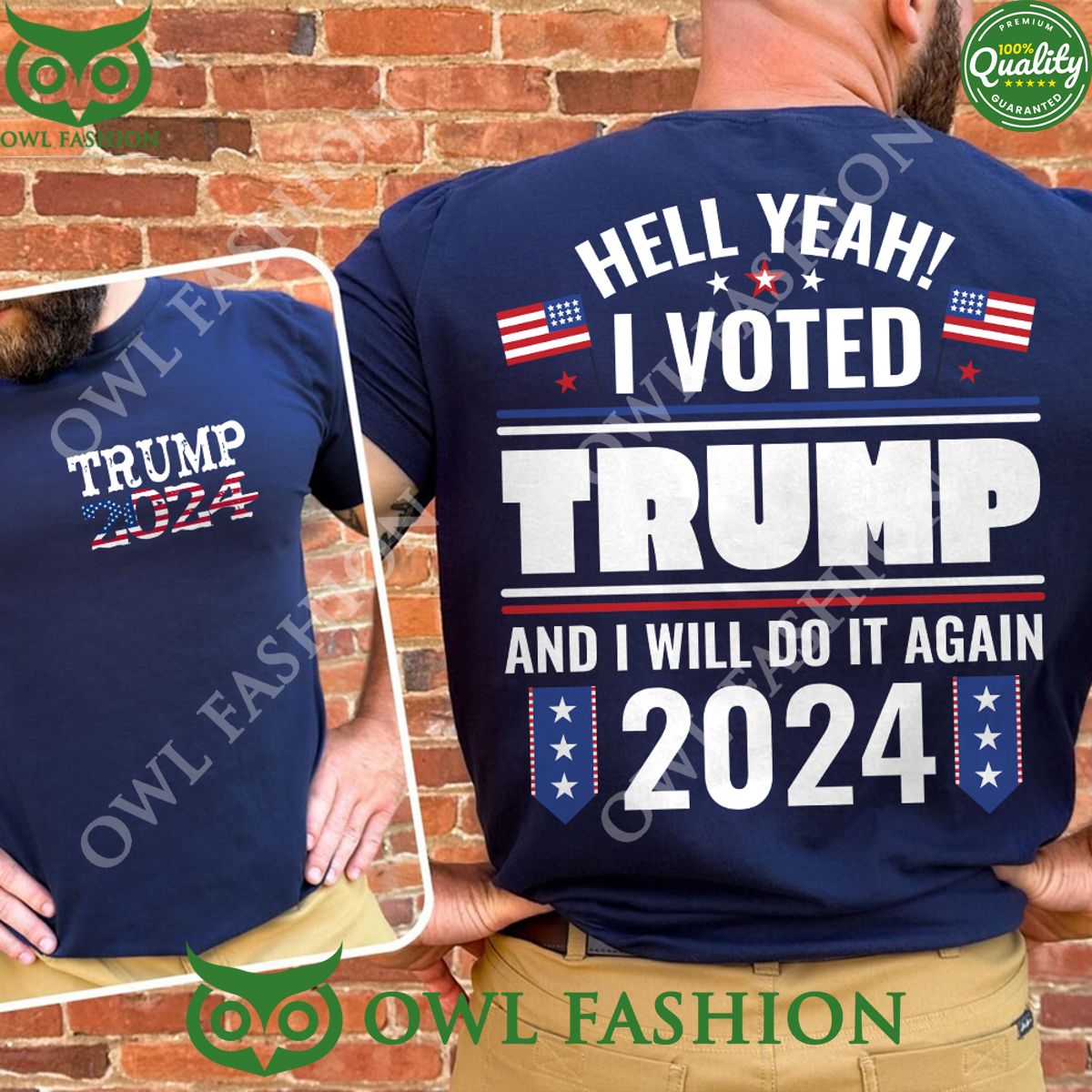 Hell Yeah I Voted Trump And I Will Do It Again 2024 hoodie