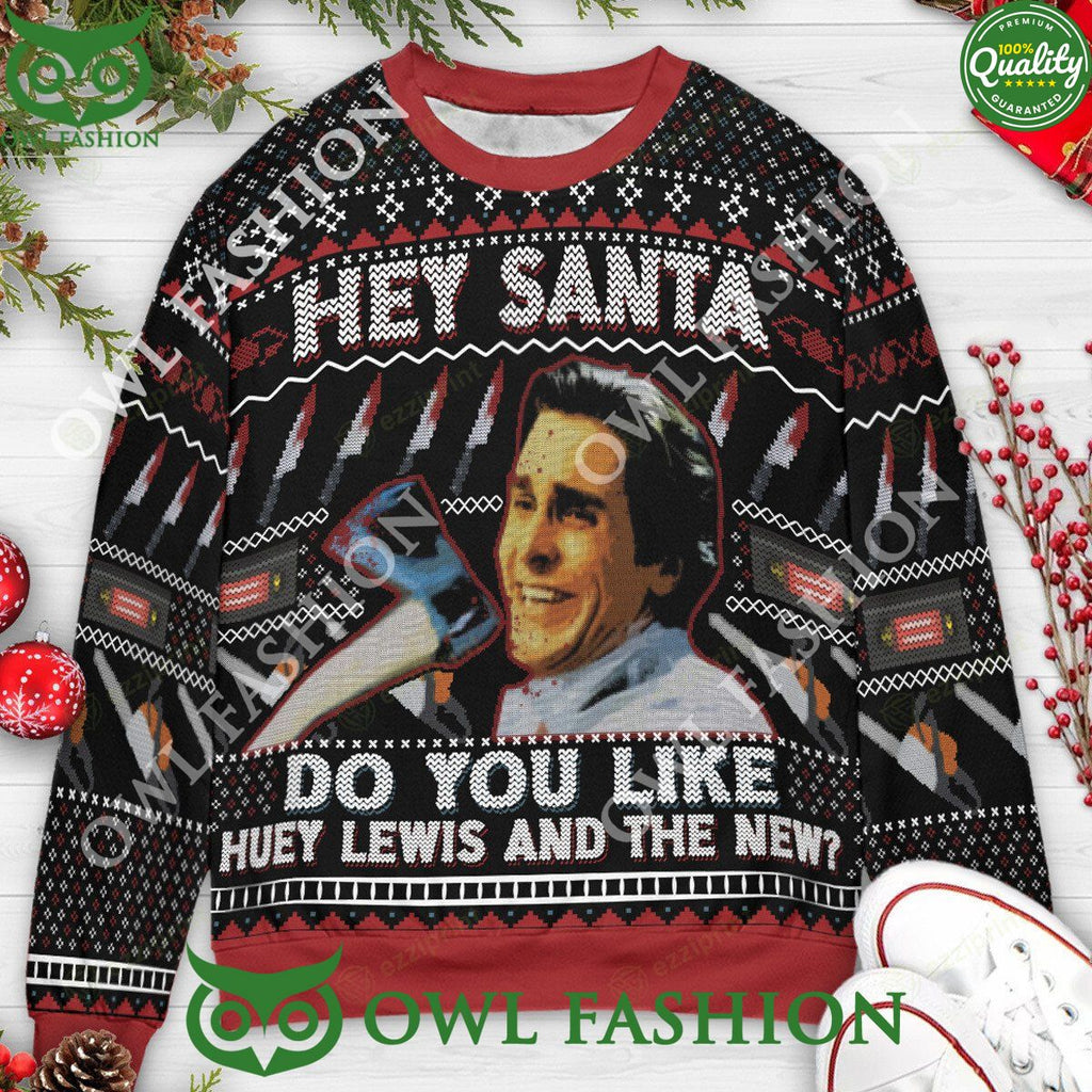 Hey Santa Do You Like Huey Lewis and The News Sweater