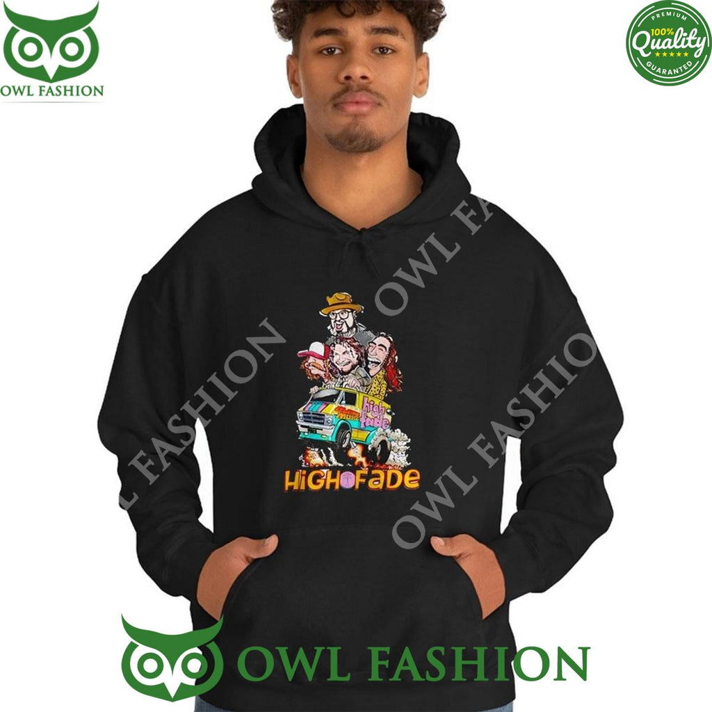 High Fade Uk Tour 2024 Rock Band Hoodie Tshirt