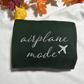 Airplane Mode embroidered sweatshirt; Funny gift for her/him T-Shirts, Hoodie | RetroVerseTees.com