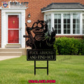 Hippo Fuck Around And Find Out Garden Guardians Yard Sign