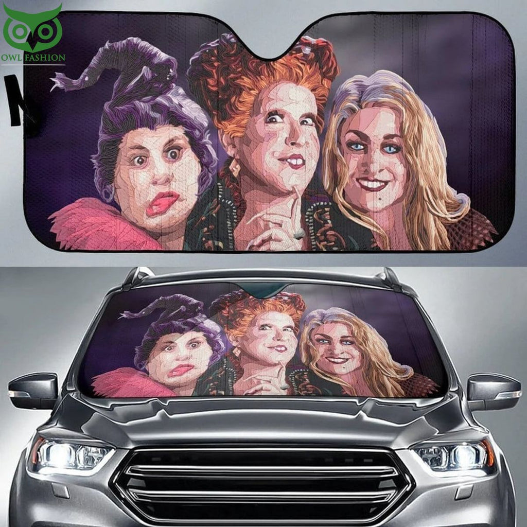 Hocus Pocus Drawing Auto Sun Shade