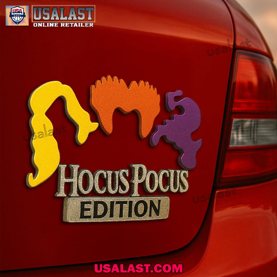Hocus Pocus Edition Custom 3D Car Badge Sticker