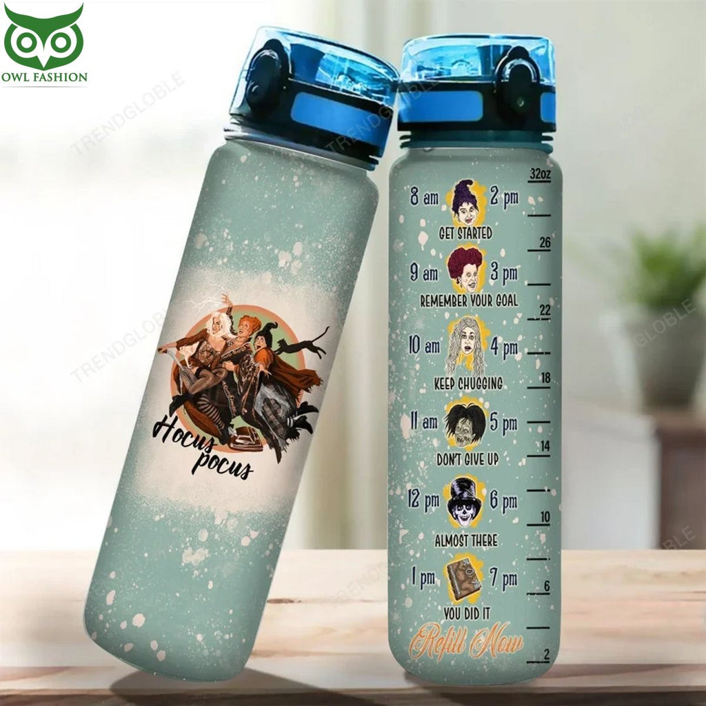 Hocus Pocus Green Water Tracker Bottle