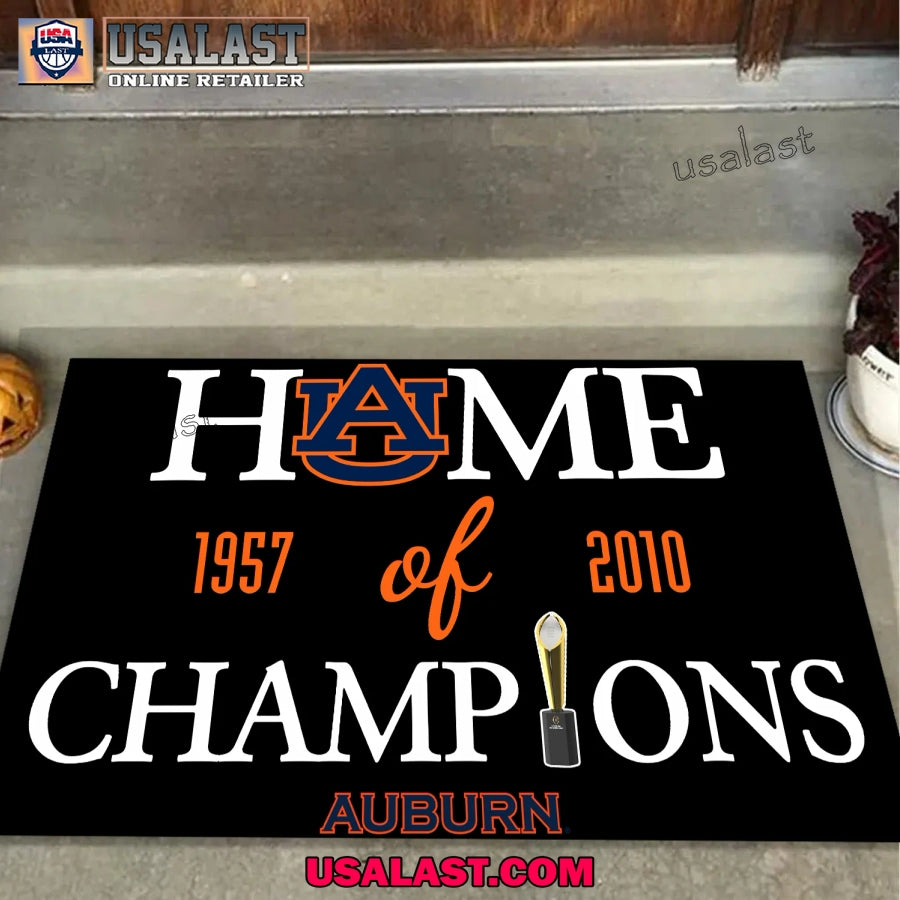 Home of Champions Auburn Tigers Doormat