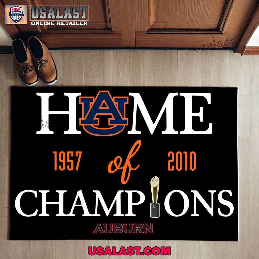 Home of Champions Auburn Tigers Doormat