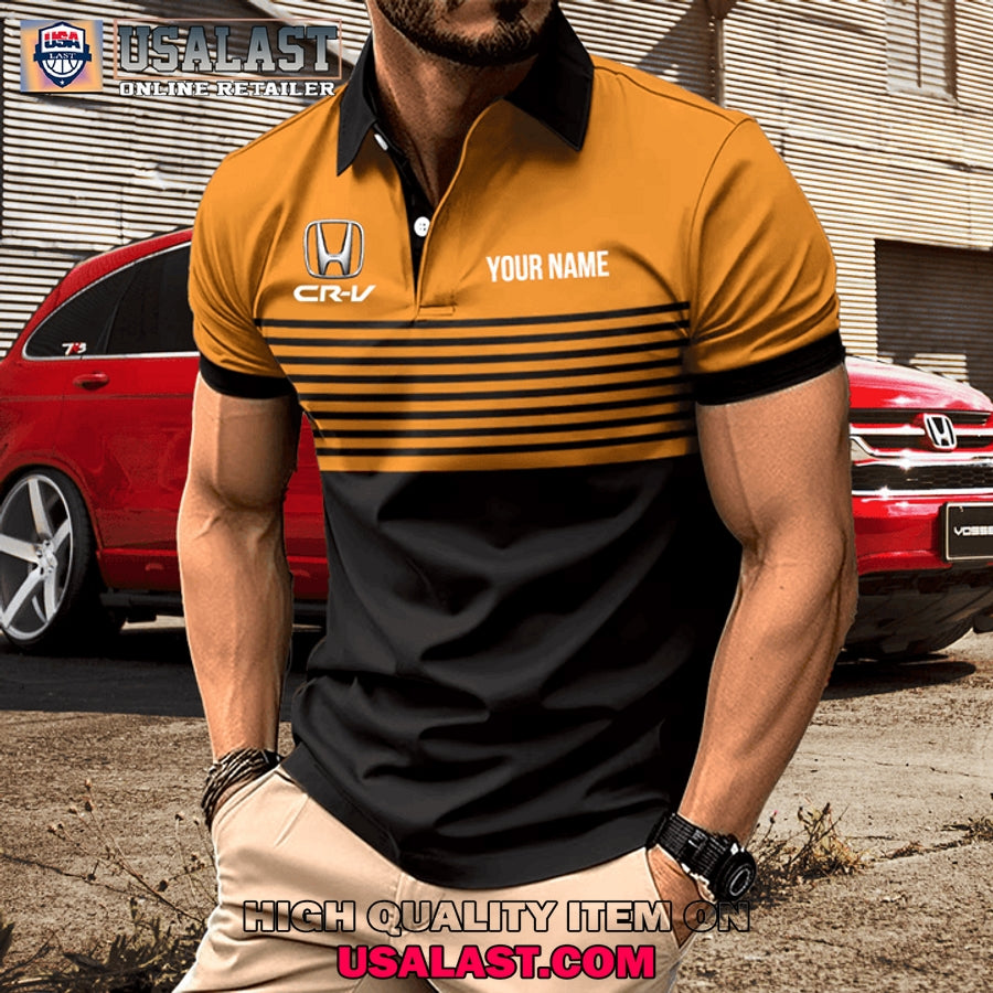 Honda CR-V Custom Name Men Polo Shirt
